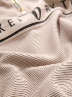 B by Ted Baker roze geribbelde loungetop met kwartrits