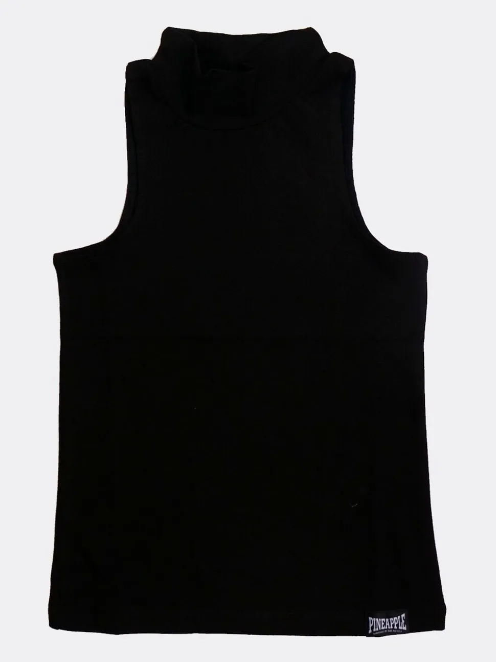Barbarella mouwloze top met hoge hals