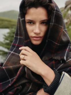 Barbour® Tartan Montieth Serape Cape