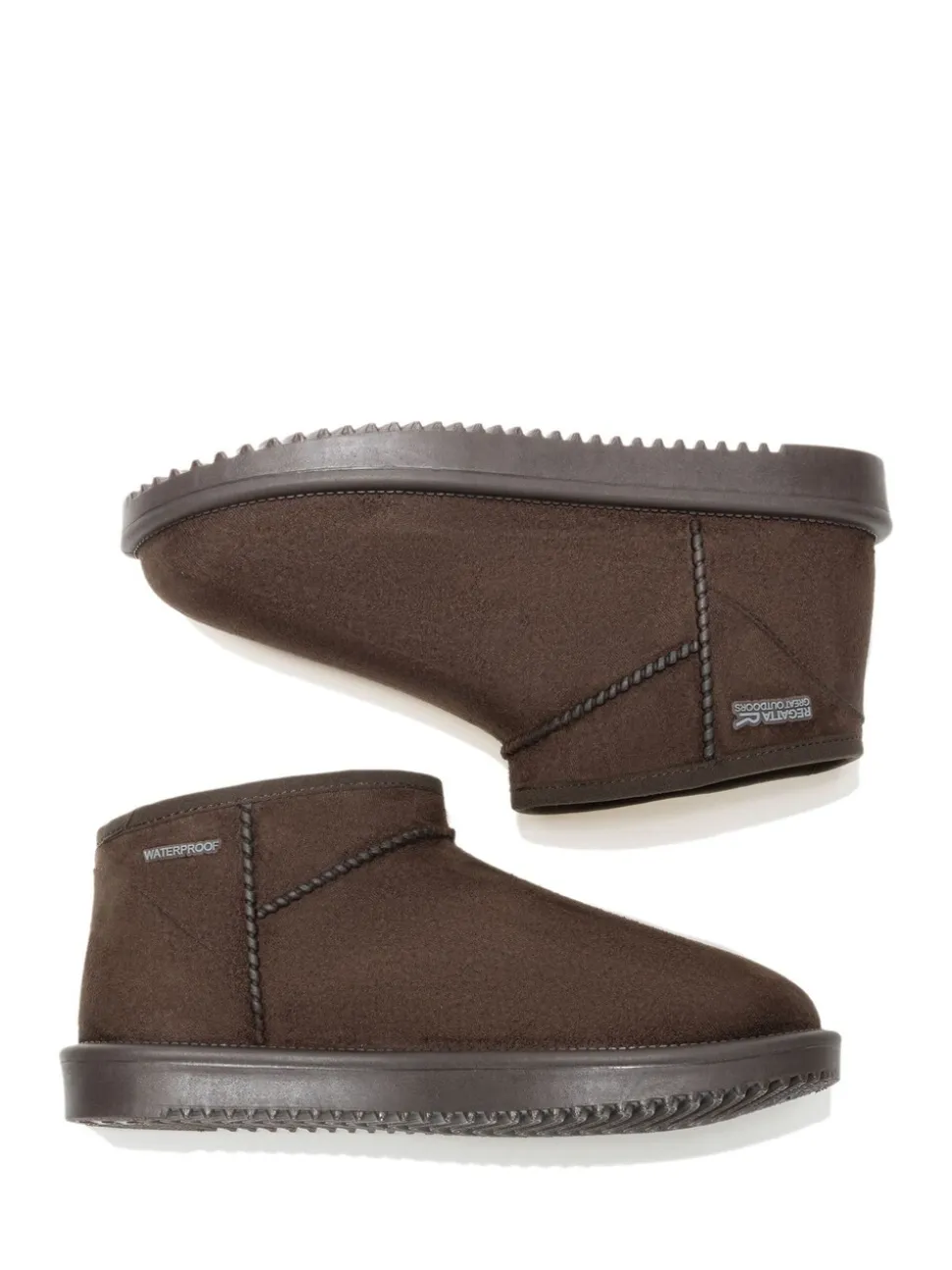 Beige - Regatta Adult Risley Short Cosy Lined Waterproof Boots