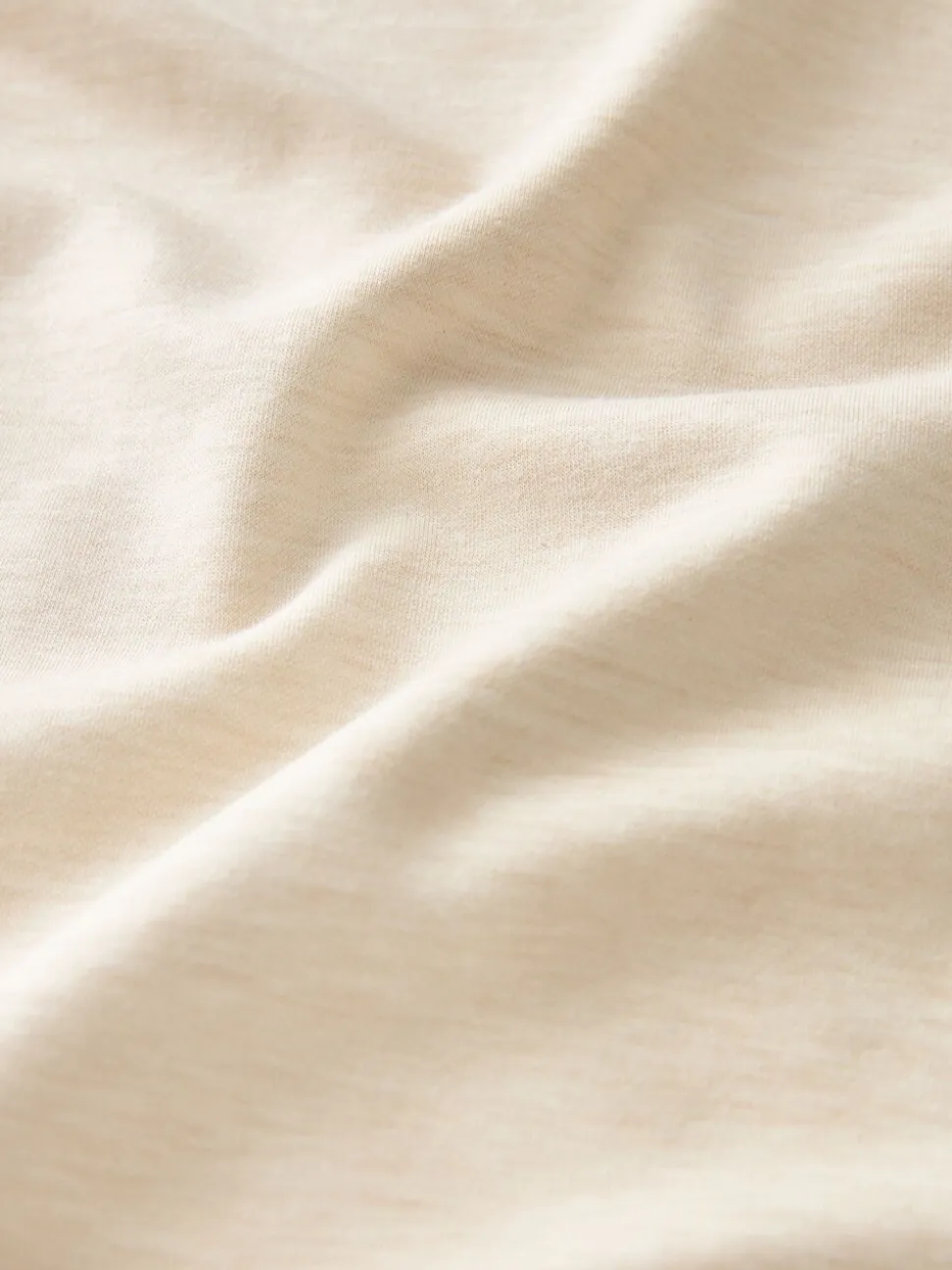 Beigebruin-crème - Dik T-shirt met ronde hals en korte mouwen