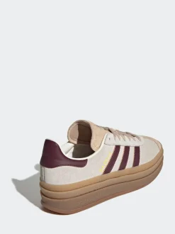 Beige/rood - adidas Originals Gazelle Bold W Trainers