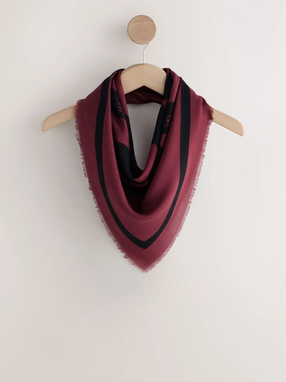 Berry Red N Swirl - Square Lightweight Scarf