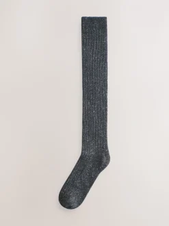 Berry/Antraciet - Thermal Wool Blend Knee High Socks 2 Pack With Silk