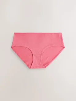 Bessenkleur/roze - Set van 7 slips met hoog katoengehalte