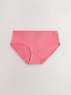 Bessenkleur/roze - Set van 7 slips met hoog katoengehalte