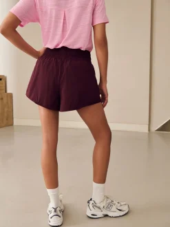 Bessenrood - Active Sports geweven hardloopshorts