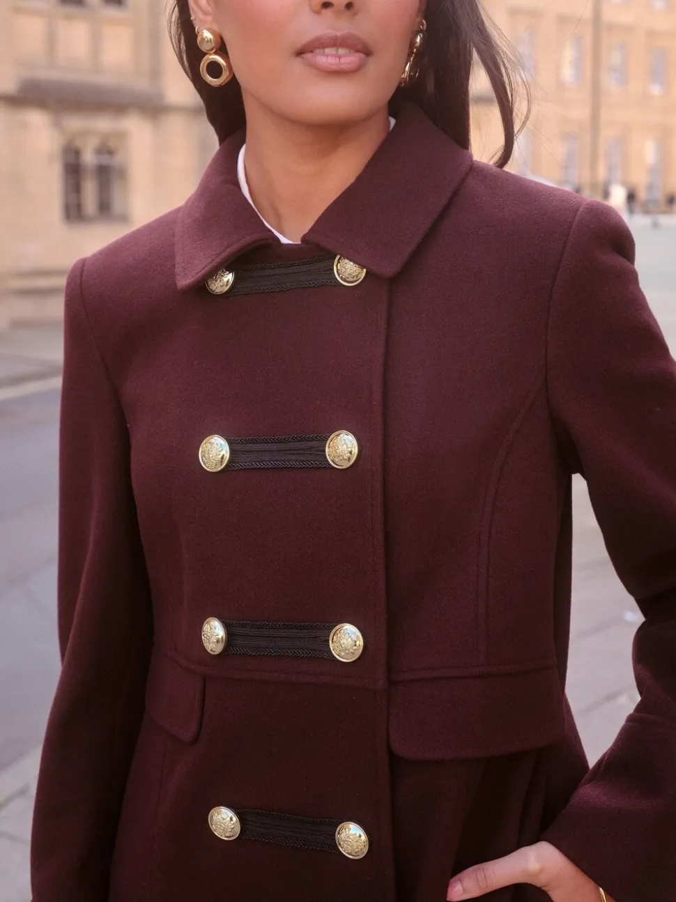 Bessenrood - Love & Roses - Militaire jas
