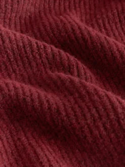 Bessenrood - Ribbed Mock Layer Poncho