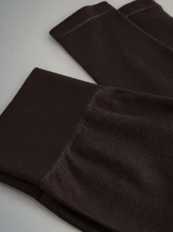 Black/Chocolate Brown/Khaki - The Set 3 Pack Active Ribbed Legging