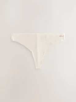 Black/Cream/Pink - Cotton Blend No VPL Knickers 7 Pack