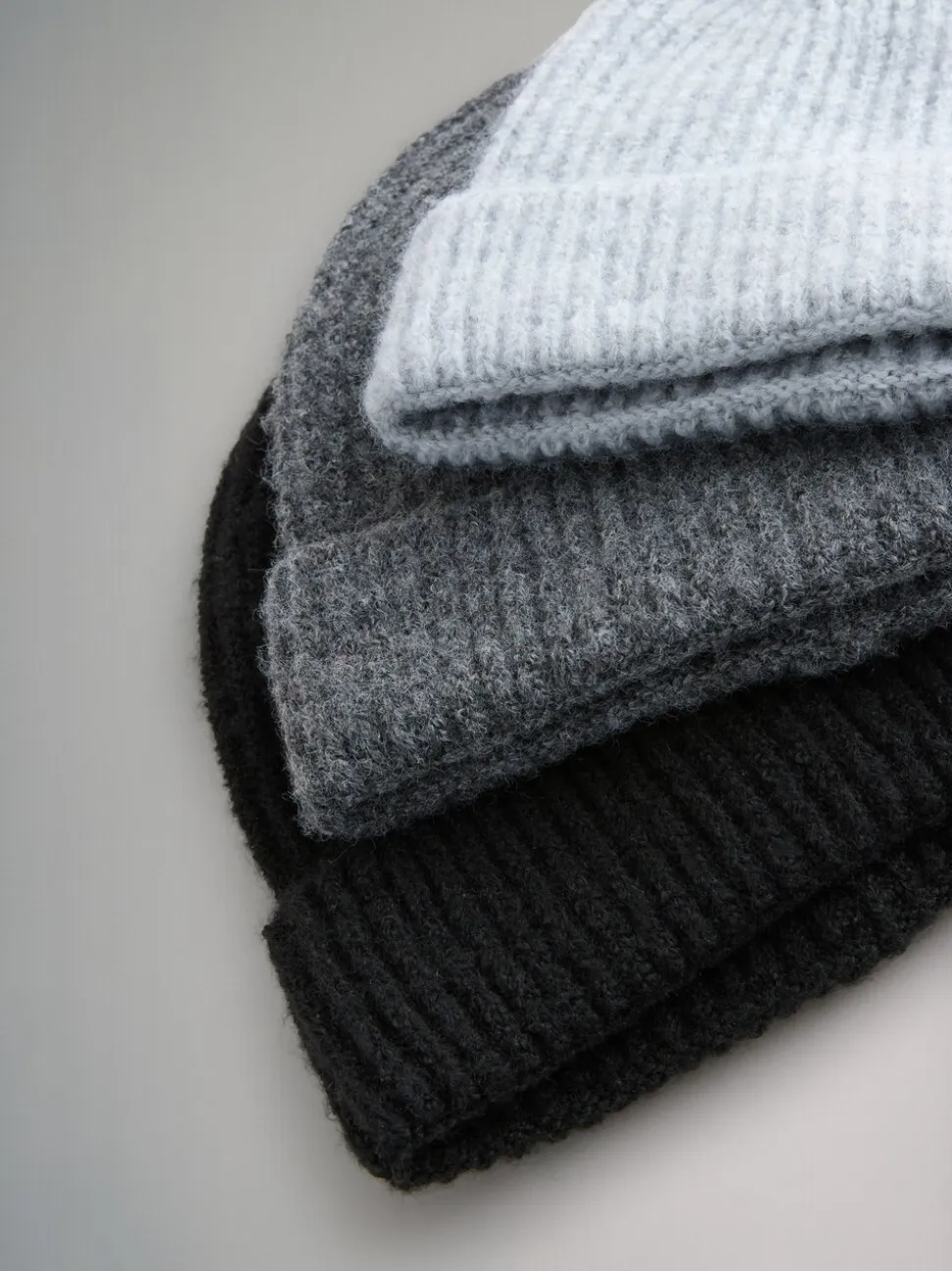 Black/Grey Marl/Charcoal Grey - The Set 3 Pack Beanies