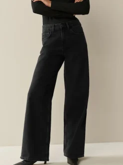 Black/Rinse Blue - Jeans met wijde pijpen 2 Set