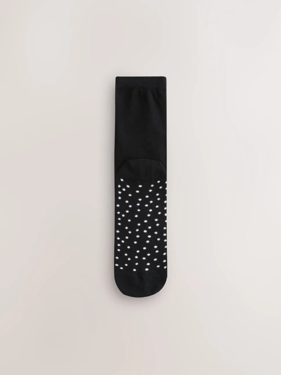 Black/White Spots/Stripe - Set van 4 paar enkelsokken