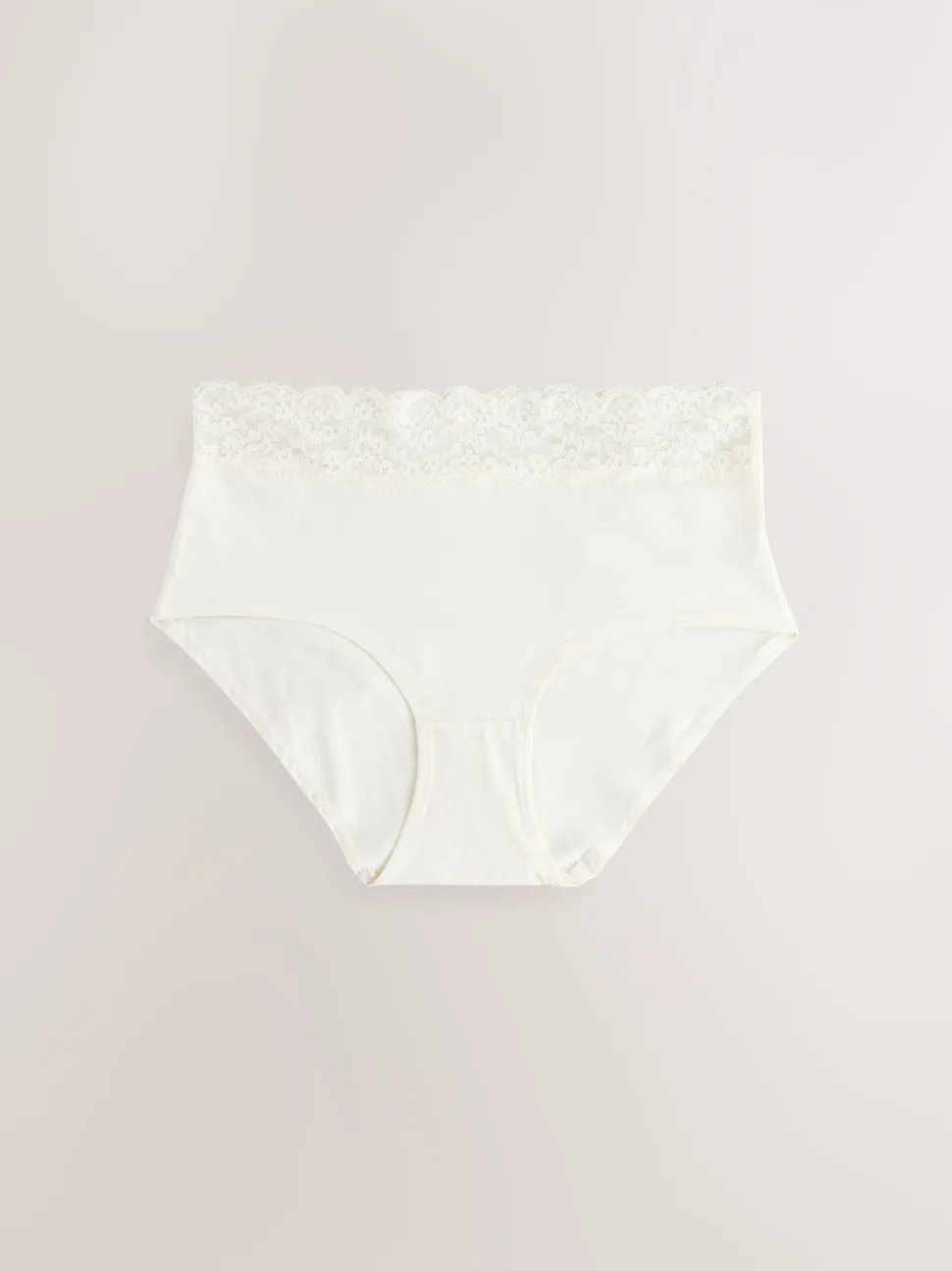 Blauw - 7 Katoenen slipjes met kant
