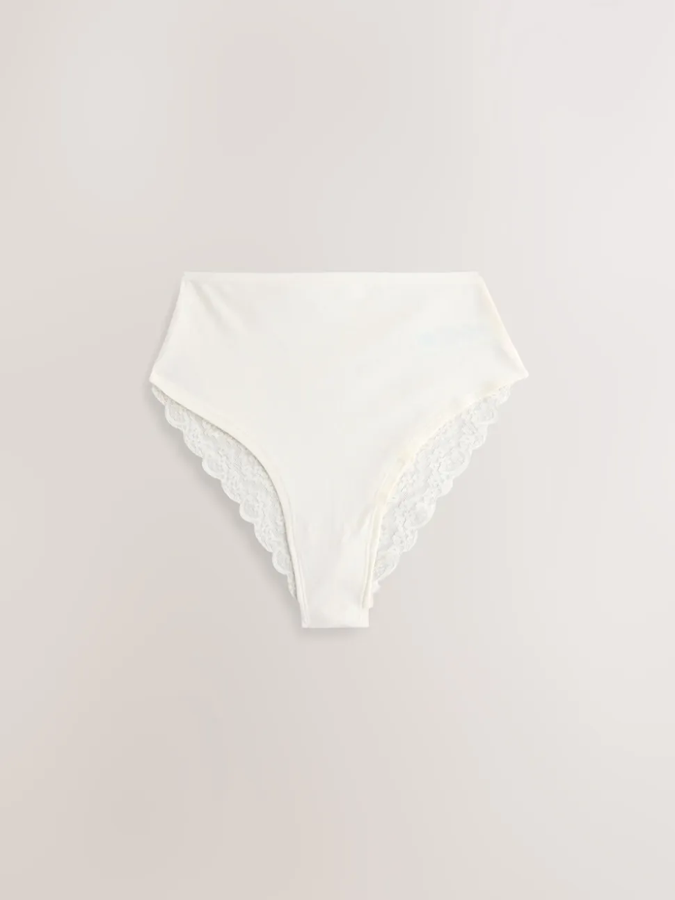 Blauw - 7 Katoenen slipjes met kant