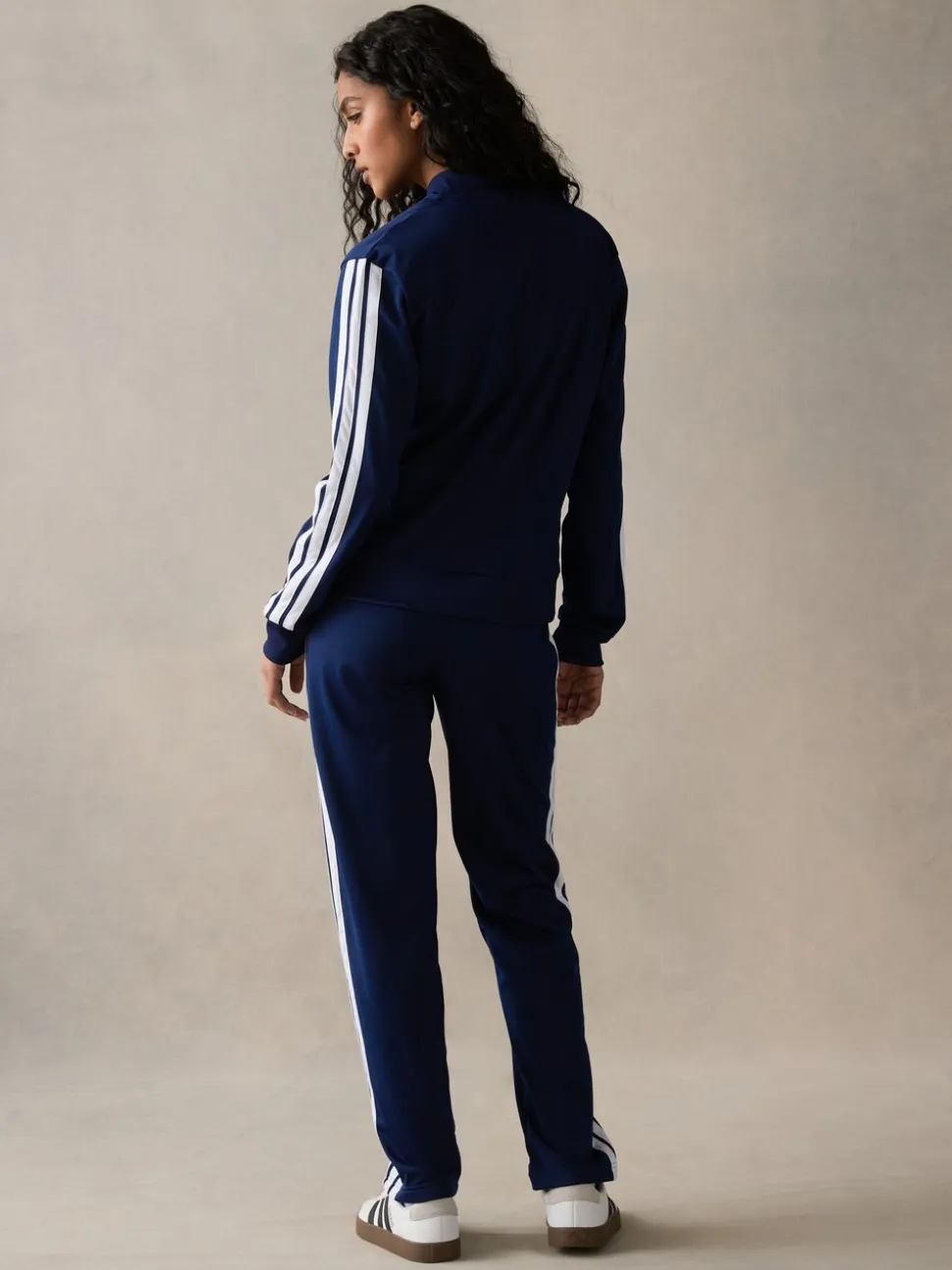 Blauw - adidas Essentials trainingspak met 3 strepen