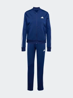 Blauw - adidas Essentials trainingspak met 3 strepen