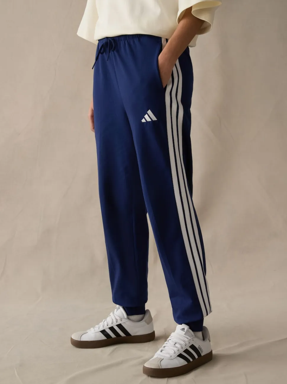 Blauw - adidas Essentials joggingbroek met boorden van 3strepen