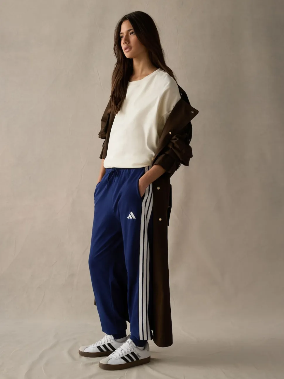 Blauw - adidas Essentials joggingbroek met boorden van 3strepen