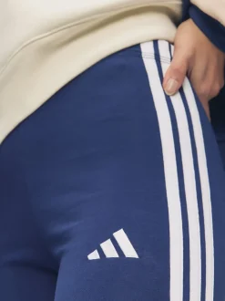 Blauw - adidas Essentials katoenen legging met 3 strepen
