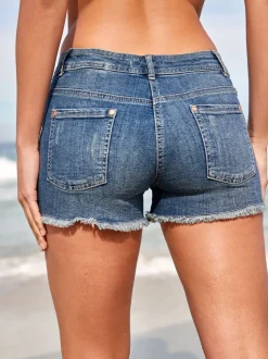 Blauw - Denim short