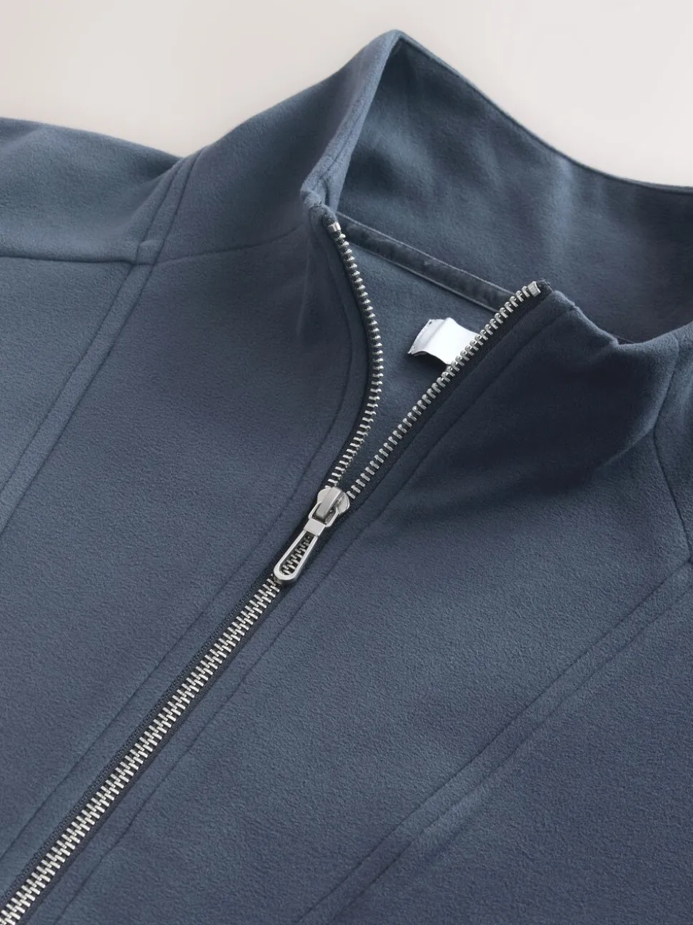 Blauw - Fleece met rits tot aan de borst