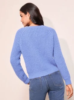 Blauw - Friends Like These vestje met ronde hals