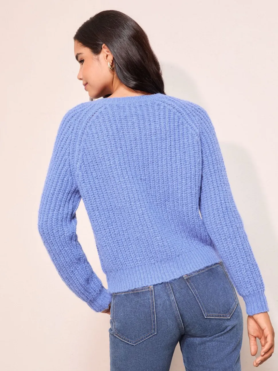 Blauw - Friends Like These vestje met ronde hals