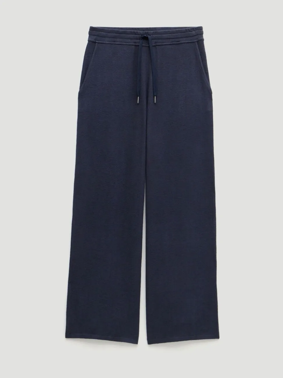 Blauw - Hush - Elle superzachte joggingbroek met wijde pijpen