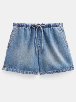 Blauw - Hush Betty Pull On Denim Shorts