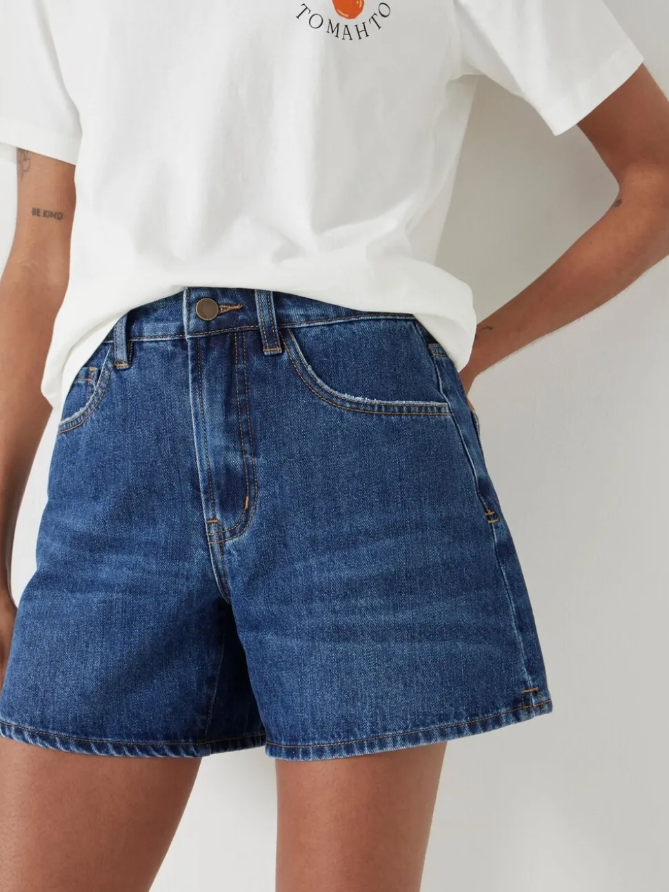 Blauw - Hush Essential Denim Shorts