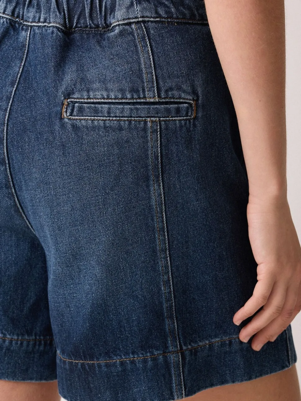 Blauw - Jigsaw Finton Denim Seam Detail Shorts