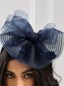 Blauw - Jon Richard fascinatorhoedje