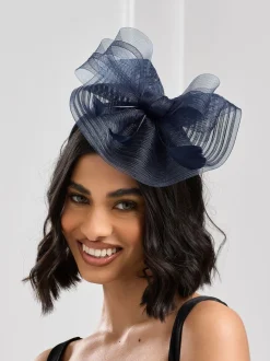 Blauw - Jon Richard fascinatorhoedje