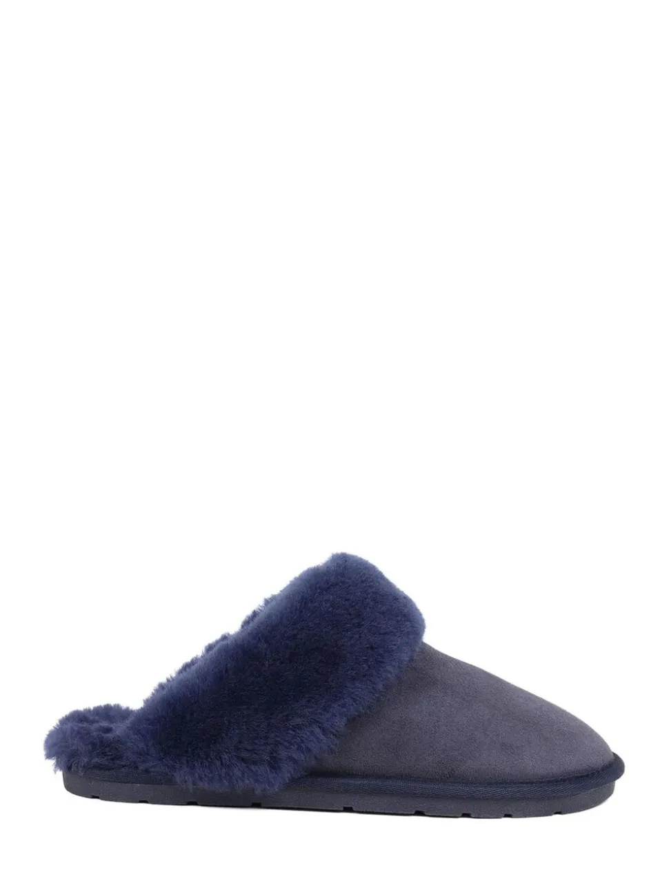 Blauw - Jones Bootmaker Bella-Rose Sheepskin Mule Slippers