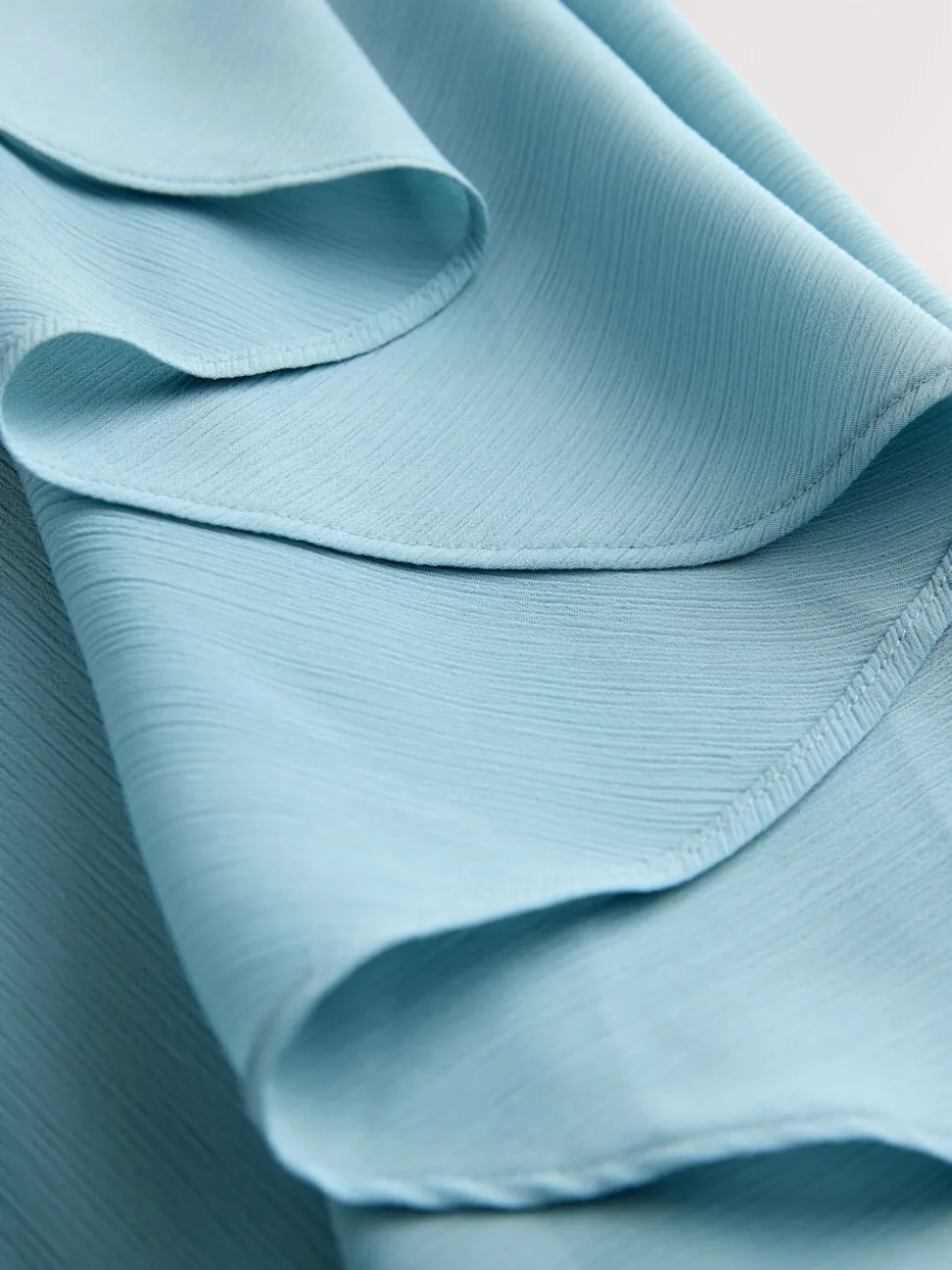 Blauw - Lange jurk met cape