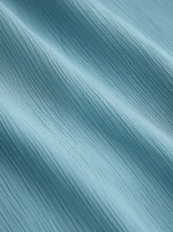 Blauw - Lange jurk met cape