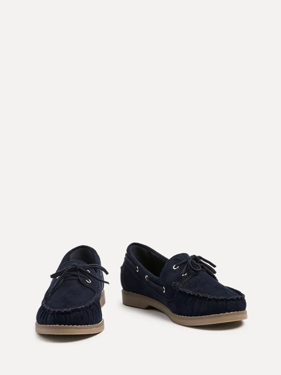Blauw - Linzi Frame Slip-On Loafers With Ruched Front Detailing