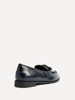 Blauw - Linzi Rosemary klassieke instaploafers met kwastjes