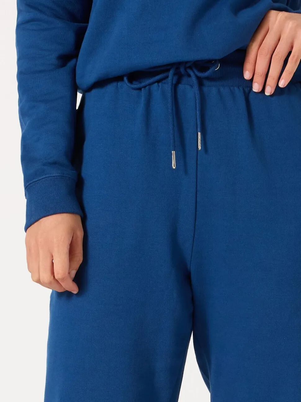 Blauw - Long Tall Sally - Joggingbroek met boorden