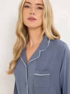 Blauw - Long Tall Sally Long Sleeve Pyjamas Set