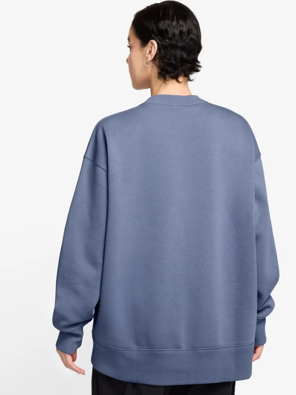 Blauw - Nike - Oversized fleece sweatshirt met ronde hals