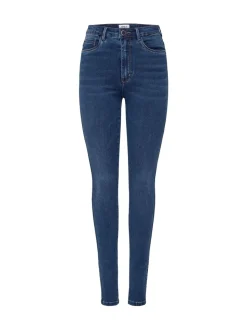 Blauw - ONLY Royal skinny jeans met hoge taille in super stretchy