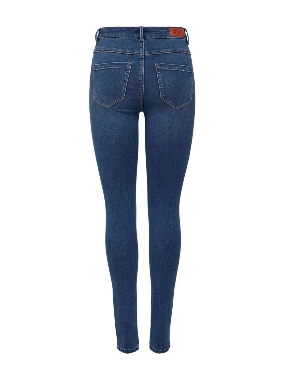Blauw - ONLY Royal skinny jeans met hoge taille in super stretchy