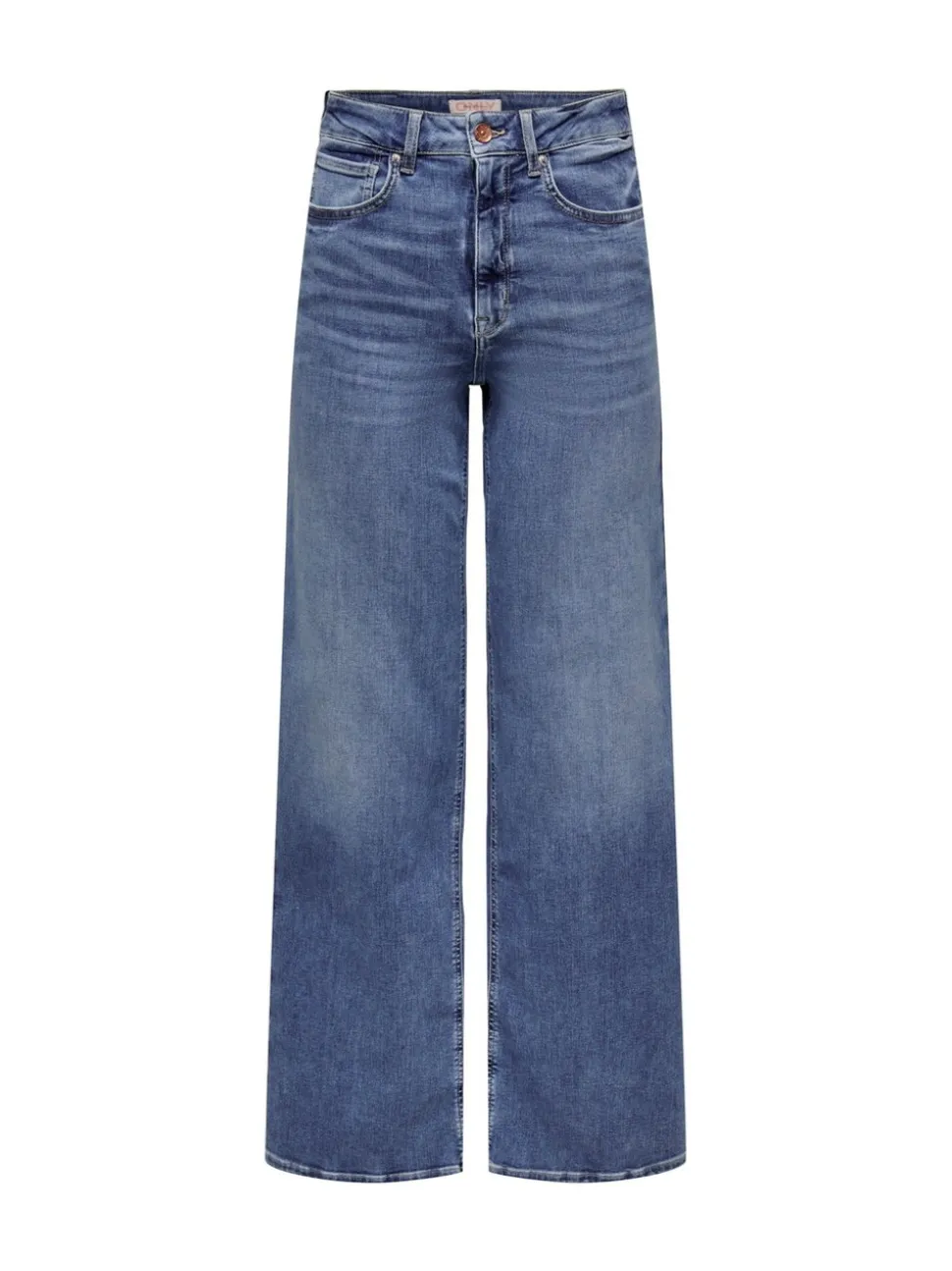 Blauw - ONLY Wide Leg High Waisted Jeans With Super Stretch
