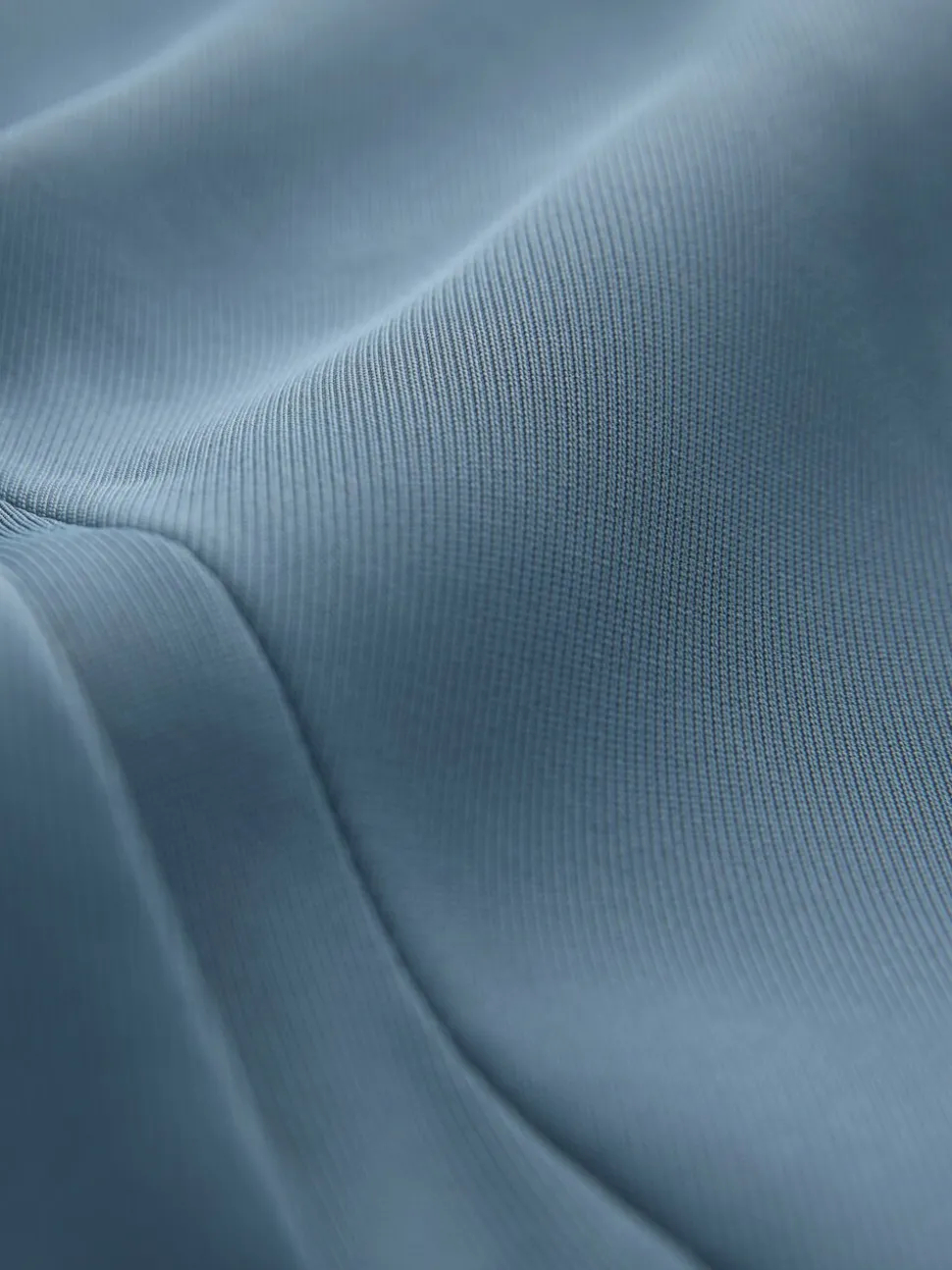 Blauw - Ruimvallend blazer met gerimpelde mouwen
