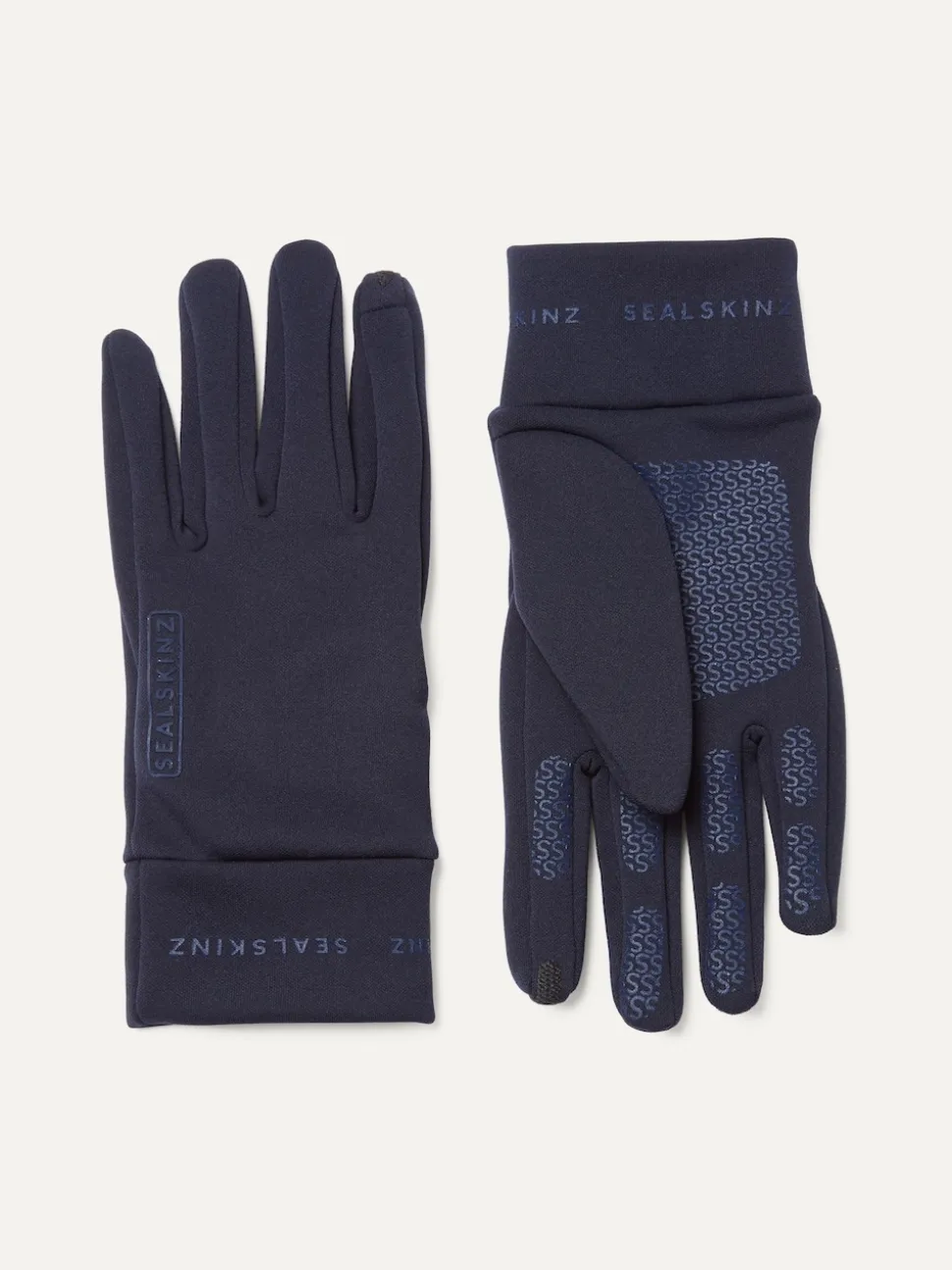 Blauw - SEALSKINZ waterafstotende Nano handschoenen van fleece