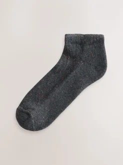 Blauw - Set van 4 paar sokken met kussenzool