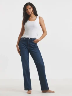 Blauw - Simply Be - 99/1 relaxte jeans met rechte pijpen